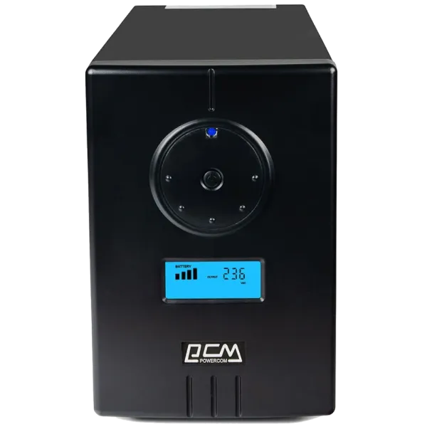 Powercom INF-800 LCD Schuko Джерело безперебійного живлення