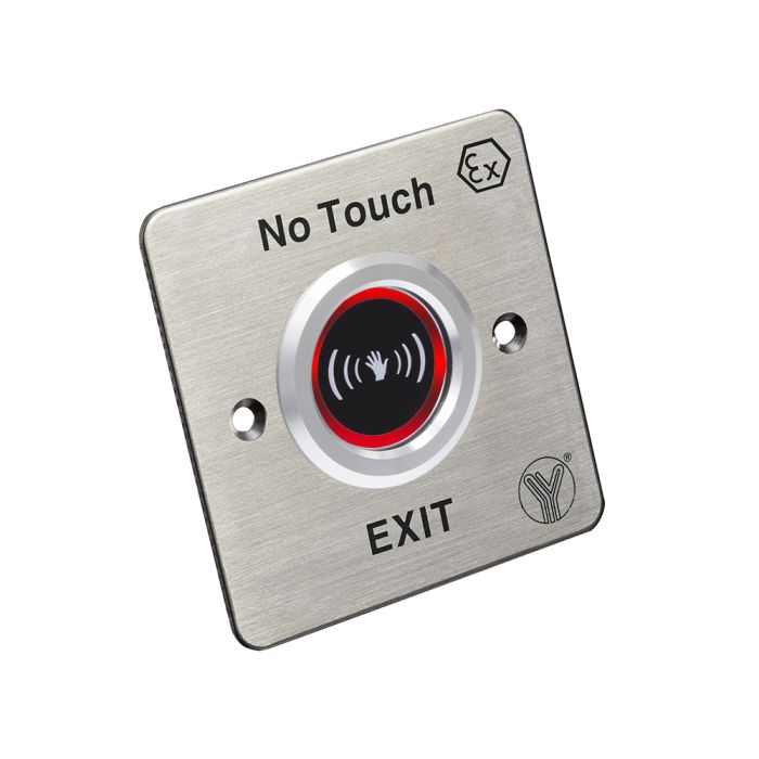 Кнопка виходу безконтактна Yli Electronic ISK-841C(LED)-EX вибухозахищена для системи контролю доступу