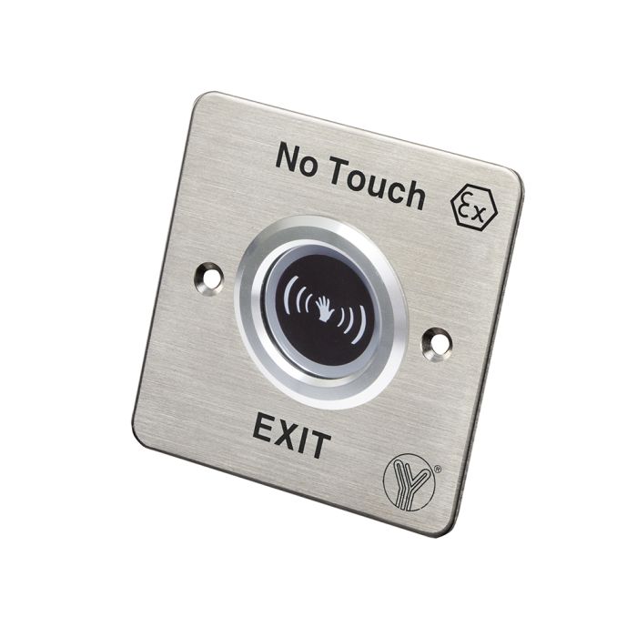 Кнопка виходу безконтактна Yli Electronic ISK-841C(LED)-EX вибухозахищена для системи контролю доступу