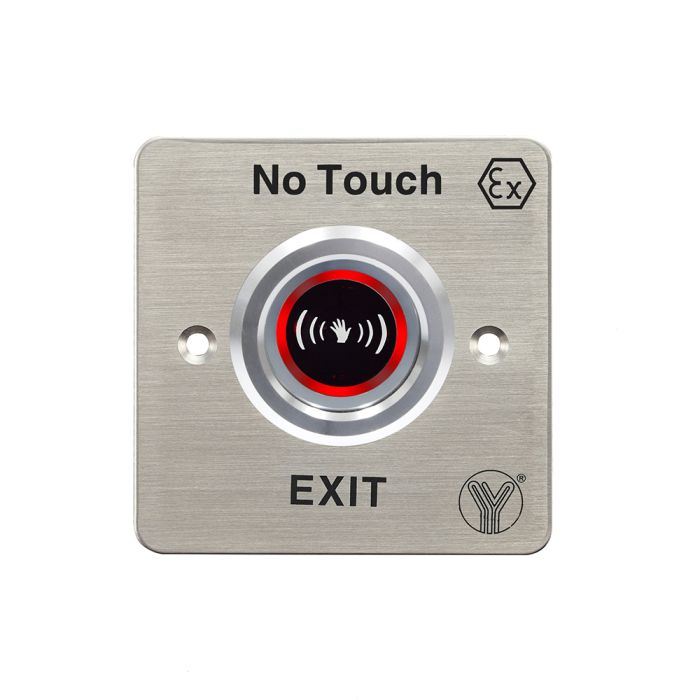 Кнопка виходу безконтактна Yli Electronic ISK-841C(LED)-EX вибухозахищена для системи контролю доступу