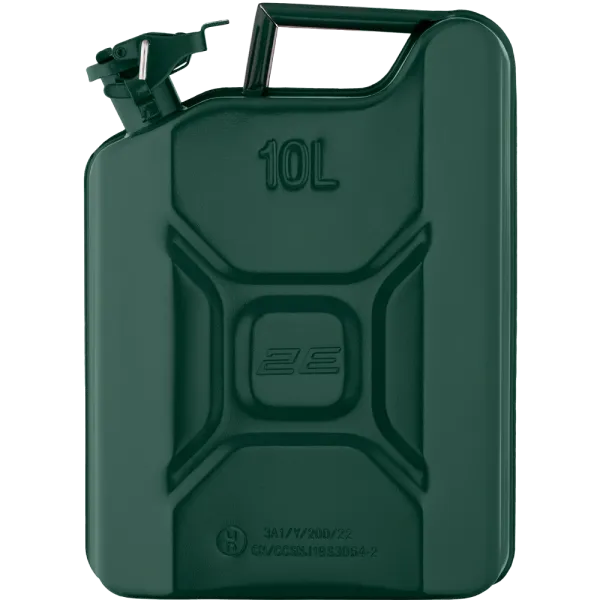 2E Каністра паливна вертикальна 10л метал 0.8мм 2.3кг