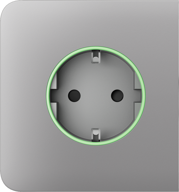 Бічна панель для вбудованої розетки Ajax SideCover (smart) Fog