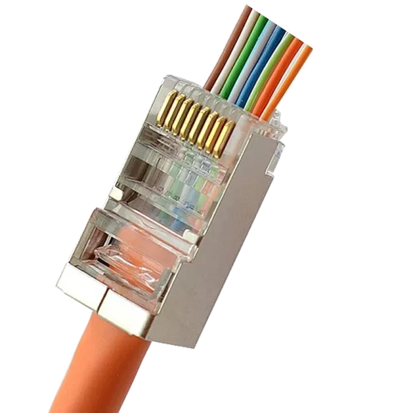 Kingda RJ45 STP кат. 5e Конектор з наскрізними отворами