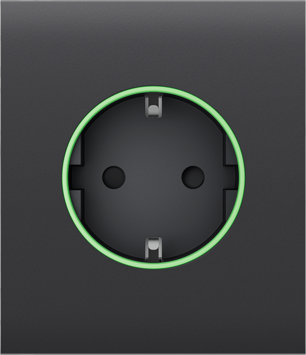 Центральна панель для вбудованої розетки Ajax СenterCover (smart) Graphite