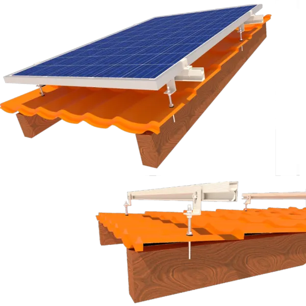 InstallKit IK-XL-M-7 кріплення 7 сонячних панелей до 1145мм металочерепиця профнастил шифер Комплект