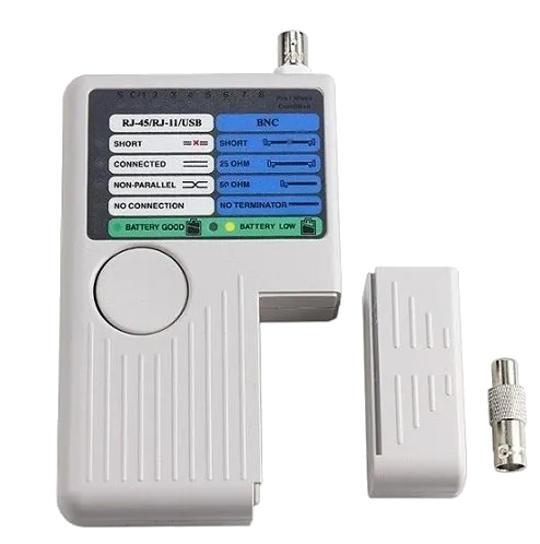 RJ-45, RJ-12, USB та BNC Тестер мережевий