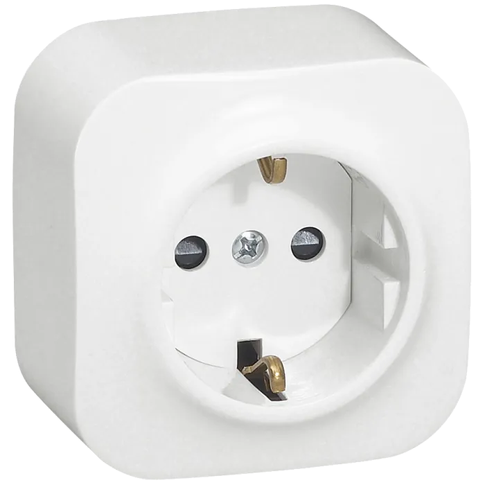 Legrand Forix 2К+З Розетка без шоторок біла