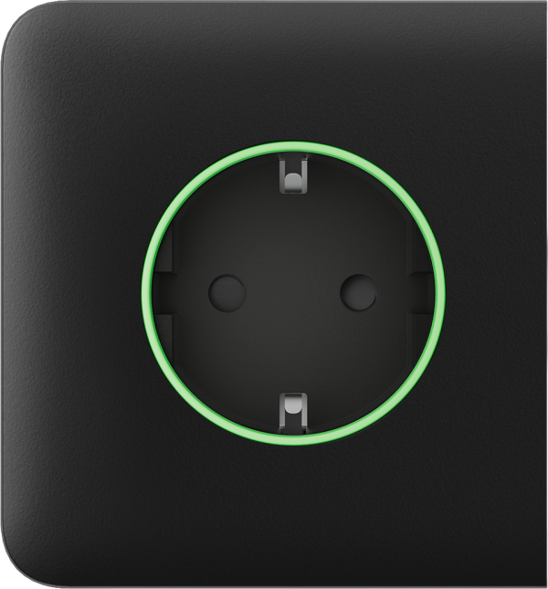 Бічна панель для вбудованої розетки Ajax SideCover (smart) Black