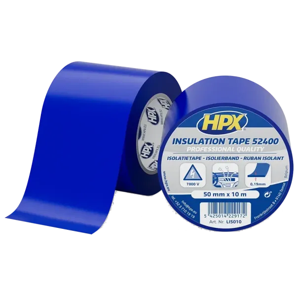 HPX LI5010 52400 50мм x 10м Стрічка ПВХ ізоляційна