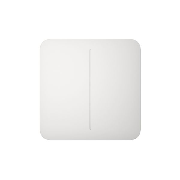 Кнопка для двоклавішного вимикача Ajax SoloButton (2-gang) White