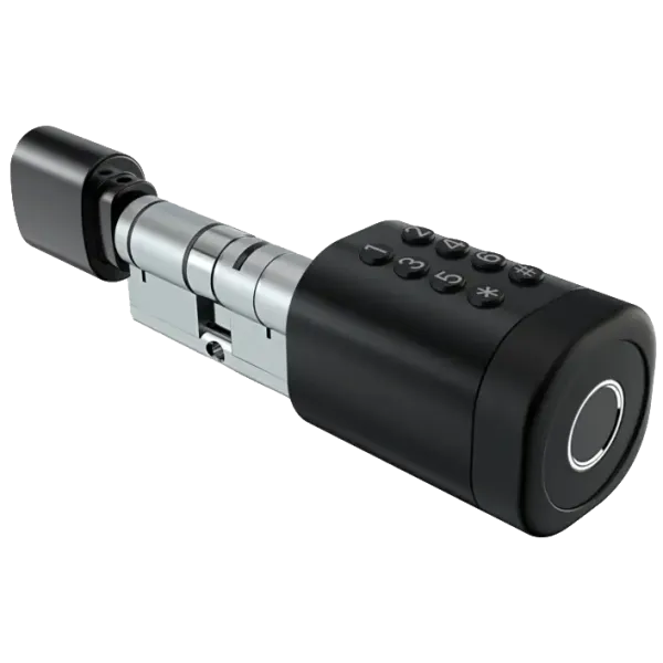 SEVEN LOCK SL-7774BF black (35-90мм) (циліндр) Біометричний замок