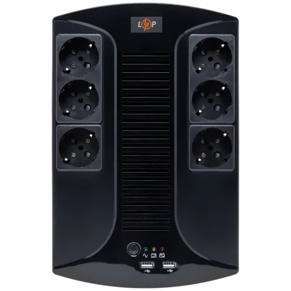 LOGICPOWER 650VA-6PS (455Вт) Джерело безперебійного живлення