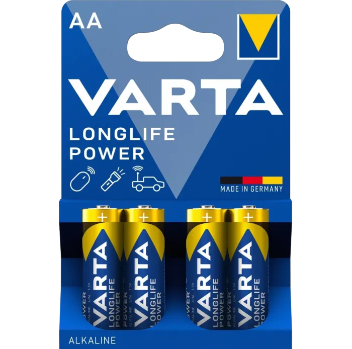AA VARTA HIGH ENERGY/LONGLIFE POWER BLI 4 ALKALINE Батарейка