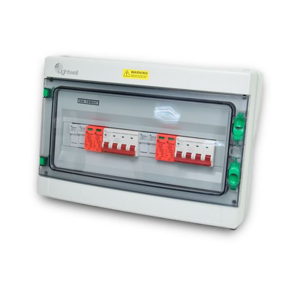 Сонячна PV розподільна коробка LQX2/2DC1000VB1-1532-PG, DC 1000В 2 входи 2 виходи, з блискавкозахистом