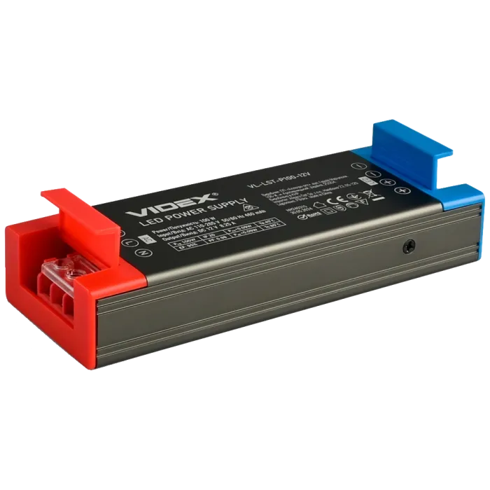 VIDEX (VL-LST-P100-12V) DC12V 8.25A 100W IP20 Блок живлення для LED стрічки