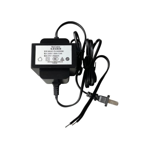 Блок живлення MaCable MKAC-76-242500M (24В 2.5A AC, 60W) (Довжина мережевого і вихідного кабелів: 1.4 м)