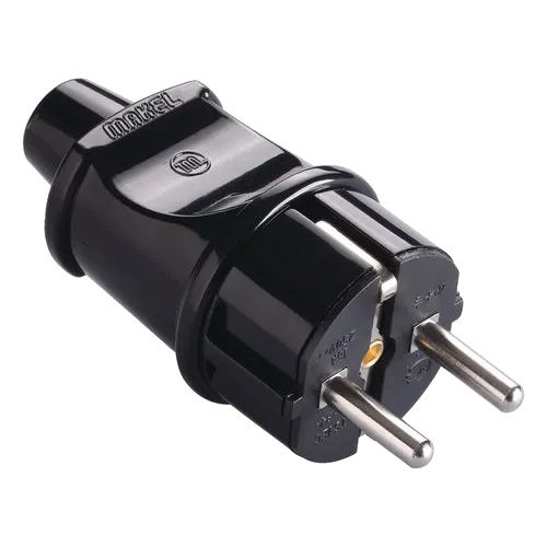 Makel 10052 Вилка з заземленням чорна