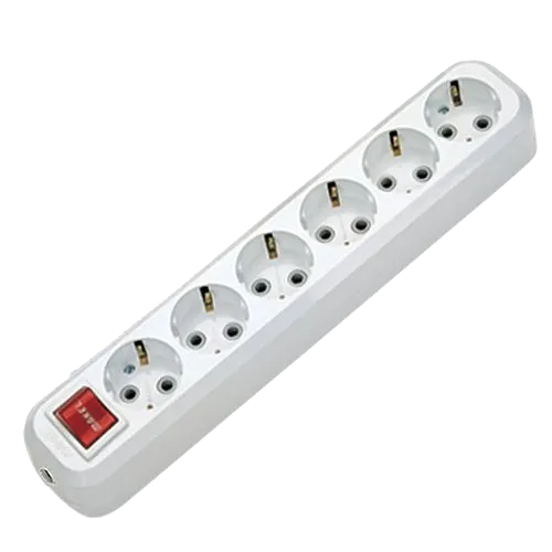 Makel Колодка 6 гнізд з заземленням та вимикачем 