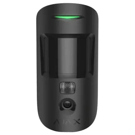 Ajax MotionCam HDR (PhOD) Jeweller black Бездротовий оповіщувач руху з камерою