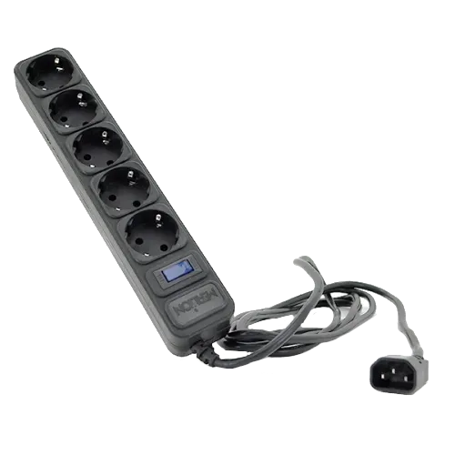 MERLION UPS B545 Мережевий подовжувач 220В 10А 5 розеток, 4,5 м