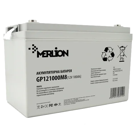 MERLION AGM GP121000M8 12V 100Ah Акумуляторна батарея