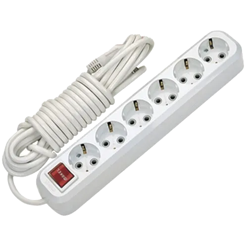 Makel 6х2м із заземленням та вимикачем Подовжувач