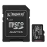 Kingston microSD 256GB C10 UHS-I A1 V10 R150MB/s + SD Карта пам'яті