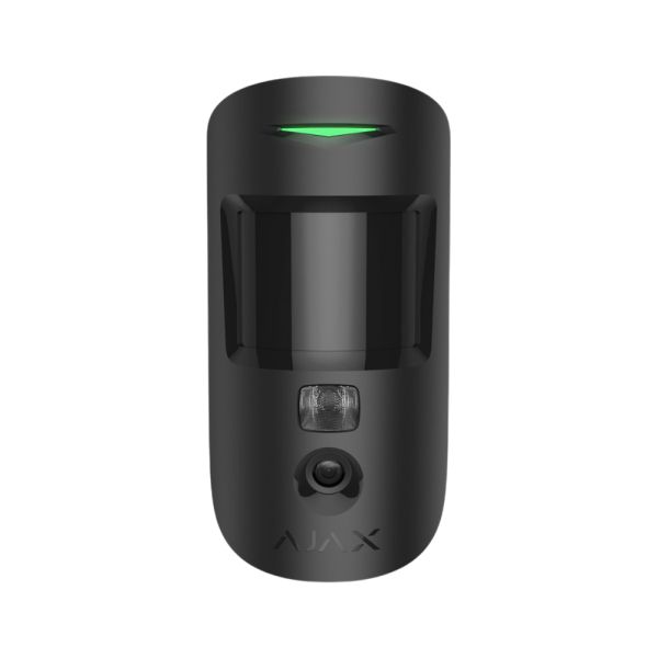 Бездротовий датчик руху Ajax MotionCam HDR (PhOD) Jeweller black з фотофіксацією за тривогою та за запитом
