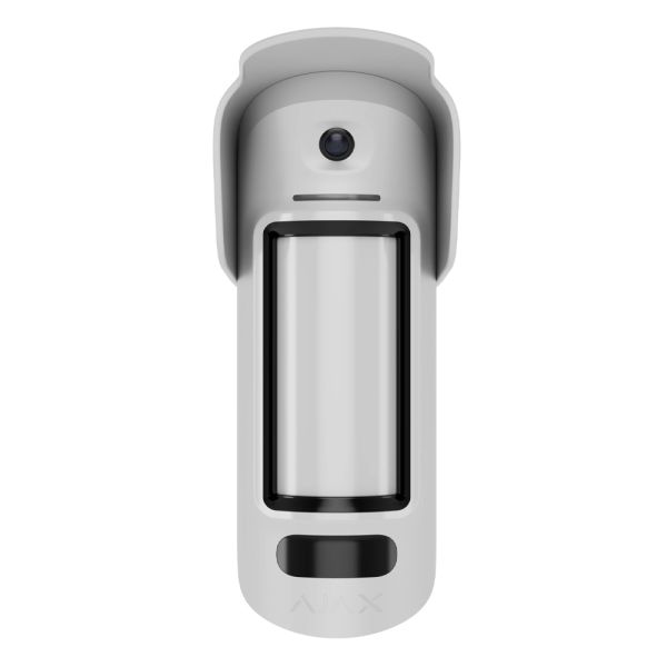 Бездротовий вуличний датчик руху Ajax MotionCam Outdoor HighMount (PhOD) Jeweller White з фотофіксацією за тривогою та за запитом