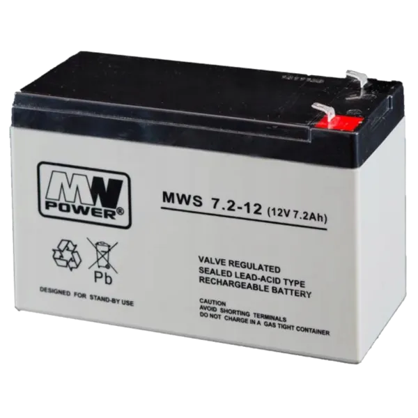 MW Power MWS 7.2-12 (12V 7.2Ah) AGM Акумуляторна батарея