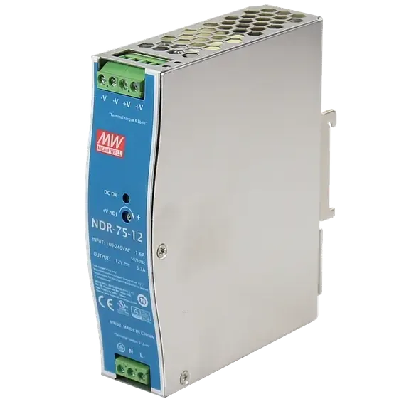 Mean Well NDR-75-12 12В 6.3А Блок живлення