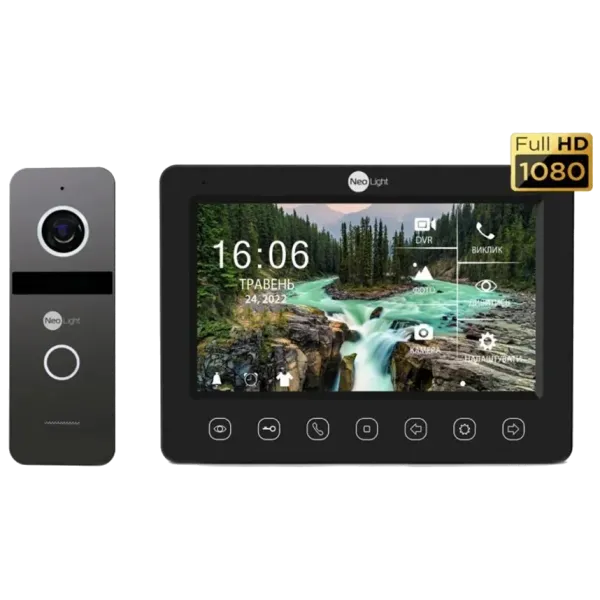 Neolight NeoKIT FHD Pro B/GRAPHITE (KAPPA + HD + SOLO FHD) Комплект відеодомофону