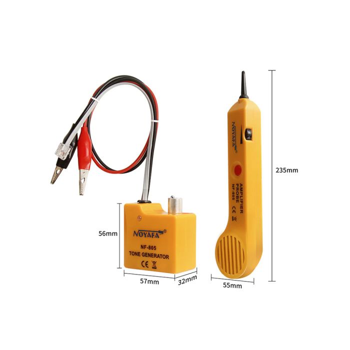 Тестер кабелів Noyafa NF-805 з генератором тону та пробником