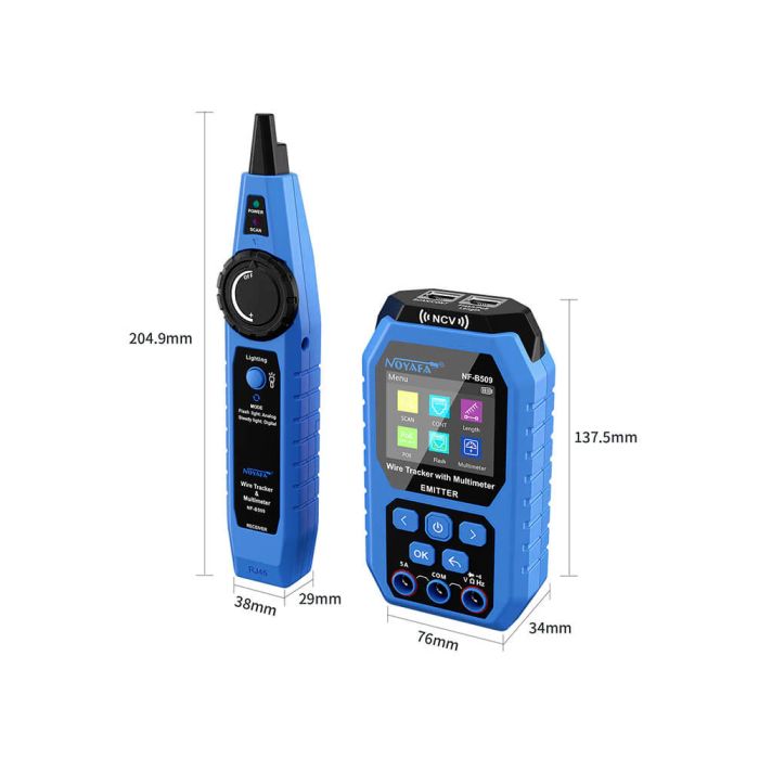 Цифровий мультиметр Noyafa NF-B509 з функцією пошуку проводів та кабелів