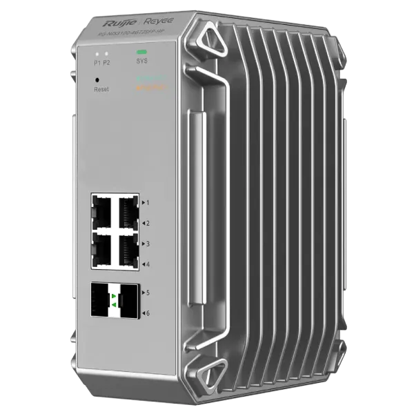 Ruijie RG-NIS3100-4GT2SFP-HP IP40 Комутатор 4 порти керований