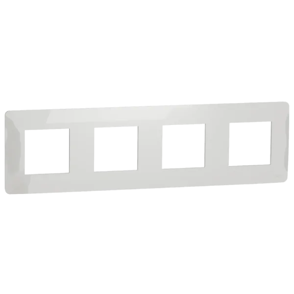 Schneider Electric New Unica NU200818 Рамка 4-постова, білий