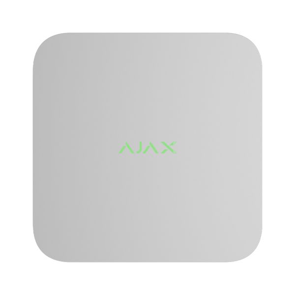 Мережевий відеореєстратор Ajax NVR DC white на 8 каналів з живленням від низьковольтного джерела