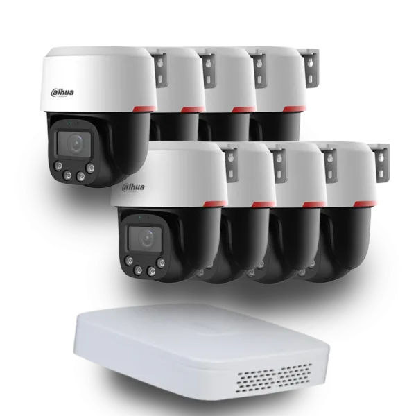 (8х DH-SD2C400NA-B-PV-PRO +1 х NVR2108-I2) Dahua WizColor Kit - Buy and Try!