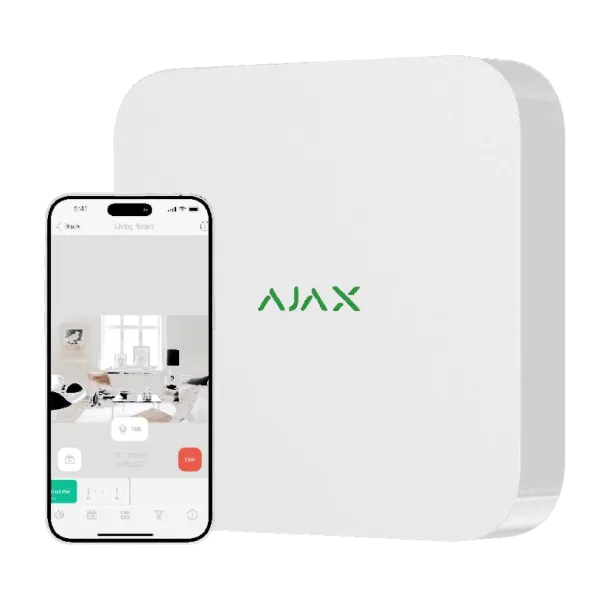 Ajax NVR (16ch) (8EU) white Відеореєстратор