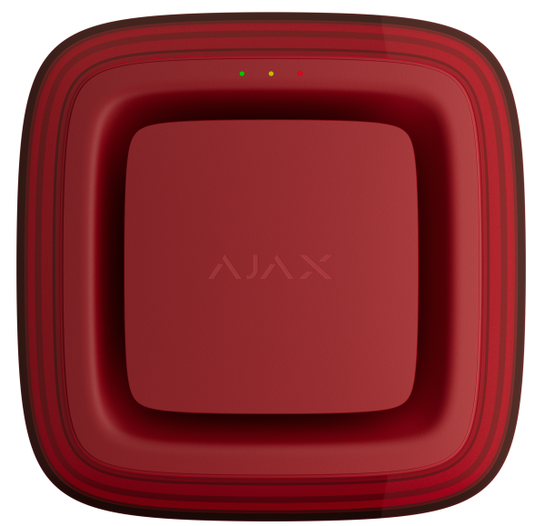 Бездротовий адресний пожежний оповіщувач світловий Ajax EN54 FireProtect (VAD) "ПОЖЕЖА" Red (161315.277.RD1)