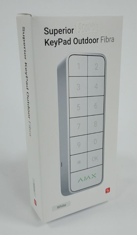(Уцінка) Дротова клавіатура Ajax Superior KeyPad Outdoor Fibra White (117759.285.WH)