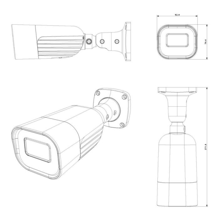 IP-відеокамера 2 Мп Provision-ISR I6-220LPRN-MVF2 (8-32 мм) з розпізнаванням автомобільних номерів для системи відеоспостереження
