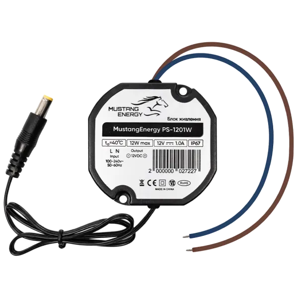 Mustang Energy PS-1201W IP67 Блок живлення