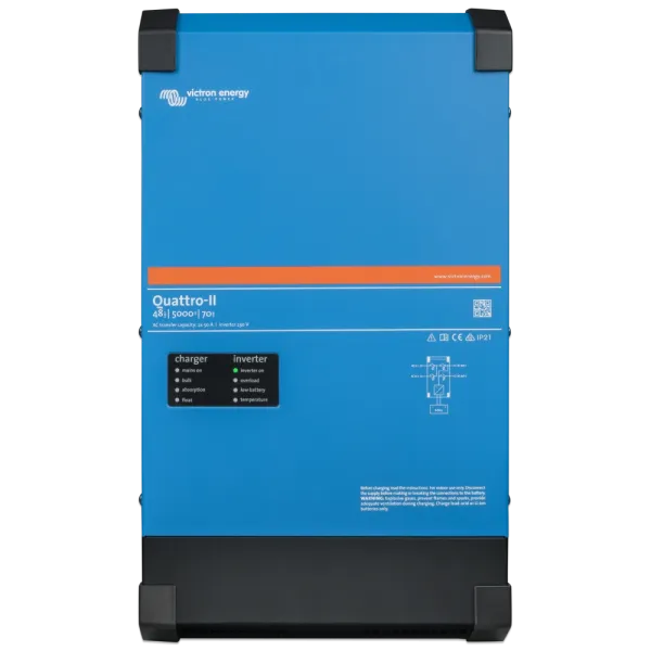 VictronEnergy Quattro-II 48/5000/70-50/50 однофазний чиста синусоїда Інвертор