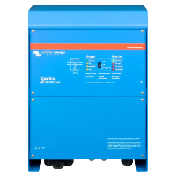VictronEnergy Quattro 48/10000/140-100/100 однофазний чиста синусоїда Інвертор