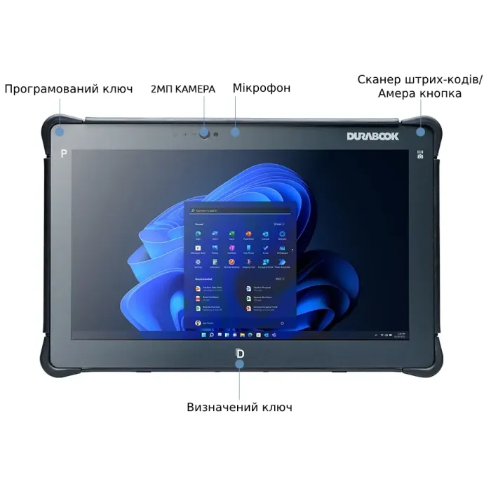 Durabook R11 11.6FHD/Intel i5-8250U/8/128F/int/W10P Планшет