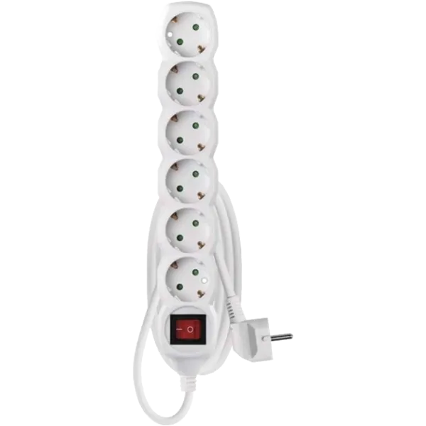 EMOS P1621R 6 розетки 1.5 м Мережевий подовжувач