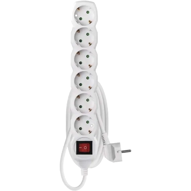 EMOS P1621R 6 розетки 1.5 м Мережевий подовжувач