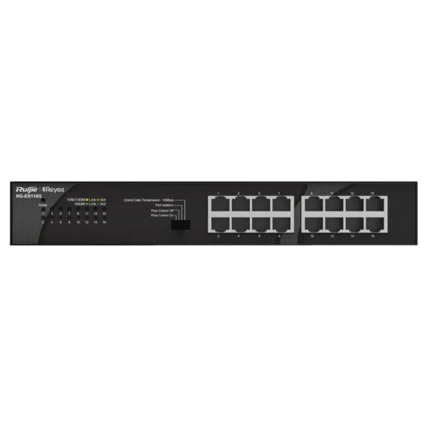 Ruijie Reyee RG-ES116G 1000М Комутатор 16 портів некерований