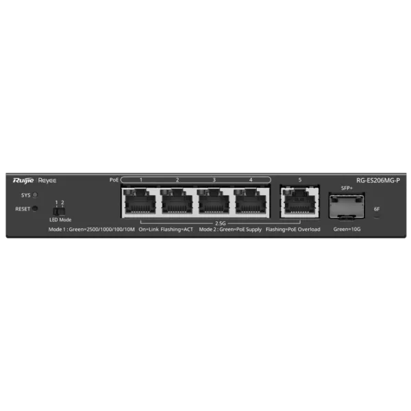Ruijie Reyee RG-ES206MG-P Комутатор 5 портів керований
